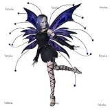 'Winter Goth Fairy - 3' Wall Decal - 36"W x 36"H Removable Graphic