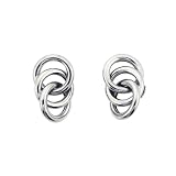 Karat Platinum Circles Earrings