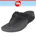 FitFlop Oasis Suede Sandals - Black - Womens - FREE SHIPPING