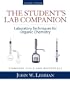 The Student's Lab Companion: Laboratory Techniques for Organic Chemistry, 2nd Edition