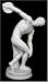 DISCOBOLOS Discus Thrower Classical Greek Roman Fine Art Male Nude Sculpture Statue