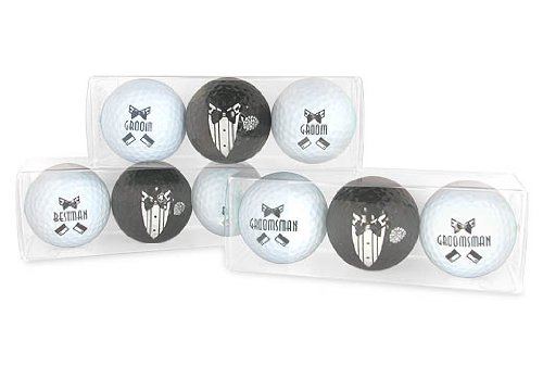 Men's Bridal Party Golf Ball Set - Groom