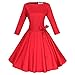 Maggie Tang Audrey Hepburn 3/4 Sleeve 1950s Vintage Rockabilly Full Circle Dress