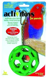 JW Pet Company Insight Hol-ee Roller Large Bird Toy Assorted Colors