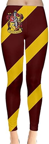 Harry Potter Gryffindor Leggings (XS, S, M, L, XL, 2XL, 3XL, 4XL, 5XL) Soft Stretchy Jersey Material (M)