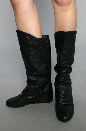 80%20 The Jackie Hidden Wedge Boot in Black Pebble,Shoes for Women from 80%20