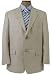 Tasso Elba Mens 2 Button Natural Tan Wool Silk Sport Coat / Blazer / Jacket - Size 46...