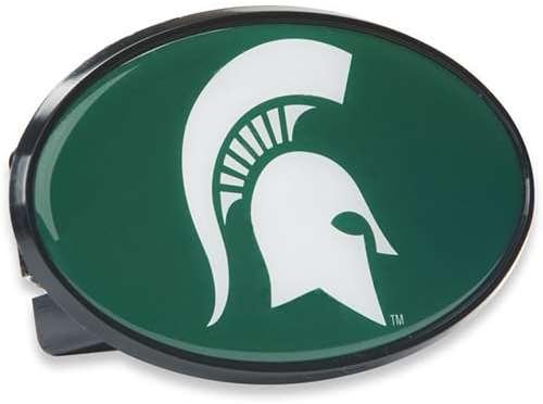 Michigan State Spartans Hitch Receiver Cover Snap Cap - Spartan Logo
