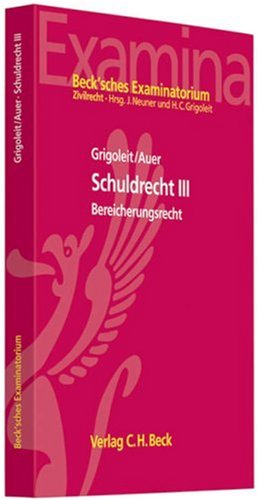 Bild 41CwHxPhUNL. SL500  zum Thema Beck´sches Examinatorium: Schuldrecht III   Bereicherungsrecht.