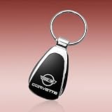 Corvette C4 Black Tear Drop Key Chain