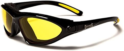 Choppers Padded Sport Sunglasses Dark, Tinted, Brown, Yellow or Clear Lens