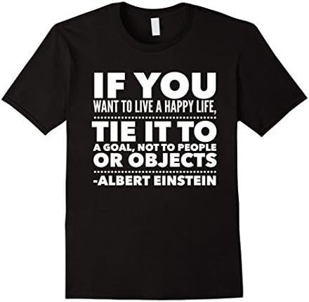 Men's Albert Einstein Inspirational Quote Tee Shirt,Graphic TShirt 2XL Black