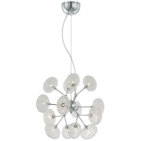 Possini Euro String of Glass Ovals Halogen Pendant Light by Possini Euro Design