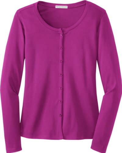 Port Authority - Ladies "Silk Touch" Interlock Cardigan. L530