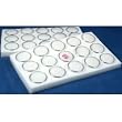 2 15 White Foam Gem Jars Gemstone Storage Display Tray Inserts