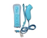 Remote and Nunchuck Controller Set for Nintendo Wii--blue