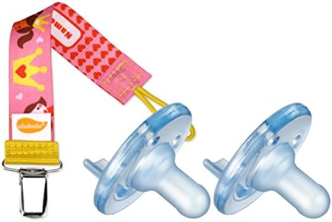 Personalized Pacifier Clip, Princess with Soothie Pacifiers