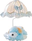 Lite Source Table Lamp - Blue Dog / Striped Fabric Shade E27 Type B 40w Ik-6090blu
