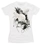 Michael Jackson Screen Explode Juniors T-Shirt in White, Size: Large