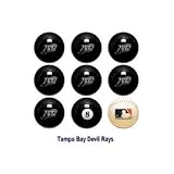 Tampa Bay Rays MLB Licensed Billiards Ball Set of 9 (7 Team, 1 Cue,1 Eight Ball)