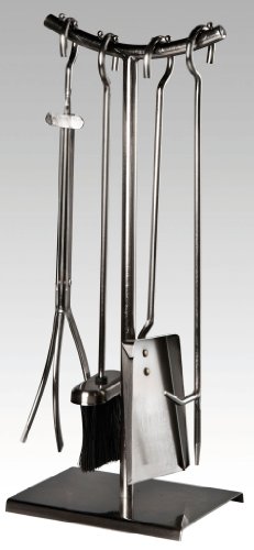 Südmetall Serviteur de cheminée en acier inoxydable avec 4 accessoires