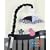 GEENNY Musical Mobile For Boutique Black White Flower & Dot 13 PCS Crib Bedding Set