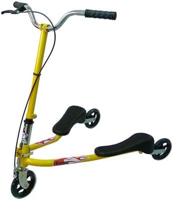 Trizer Self Propelling Scooter Color: Yellow, Size: Adult (42" H x 26" Wx 39" D)