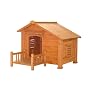 S&H Pet Products DH2010 Country Hideaway Dog House with Porch, Natural Wood
