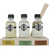 Review Archipelago Botanicals  / Woodsy Archipelago Gift Mini Diffuser Set: 3 scents in gift box, 4.9 fl oz