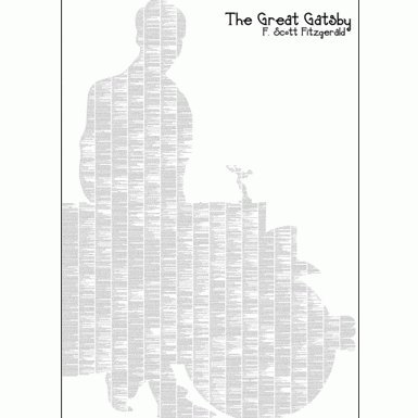 The Great Gatsby'' Text Poster