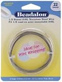 Stainless Steel Wrapping Wire - Half Round- 22 Gauge- 15 Meters