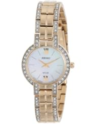 Seiko Womens SUP200 Dress Solar Modern Crystals Japanese Quartz Watch