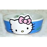 ハローキティ ディッシュ陶器　ブルー