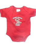 I'm Not Crying, Just Ordering Food Short Sleeve Onezie Bodysuit by Baby's Own - Red - 12 Mths