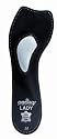 Pedag 2821 Lady 3/4 Ultra Thin Leather Self Adhesive Insole for All Heels, Black, Women's 6