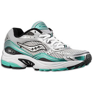 Saucony Women's Grid Fusion 3 Running Shoe,Silver/Black/Green,7 M US