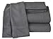Elite Home Winter Nights Fleece Extra Plush 4-Piece Sheet Set, Full, Charcoal