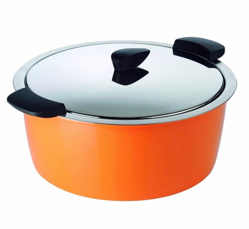 Kuhn Rikon Hotpan Braiser 4.8 Quart, Orange