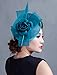 Cocktail Pillbox Hat Fascinator Hair Clip Bridal Headwear for Women