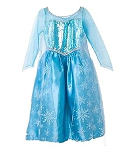Aqueen Elsa Queen Costume Dress Size: 6/7