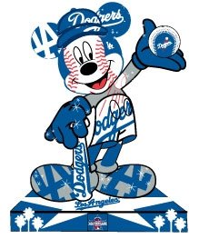 Los Angeles Dodgers / Disney's Mickey Mouse Statue Pin - Oversized