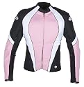 Joe Rocket Lotus 2.0 Ladies Textile Motorcycle Jacket Pink/Black/White 2 Diva