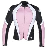 Joe Rocket Lotus 2.0 Ladies Textile Motorcycle Jacket Pink/Black/White 1 Diva