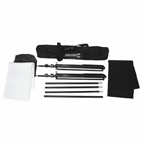 Square Perfect SP2750 Premium Professional Quality Photography Backdrop Stand with White... by Square Perfect&node=172282