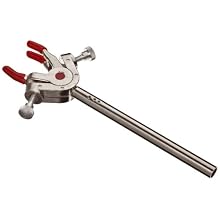 Talboys 916113 Nickel-Plated Zinc 3-Prong Dual Adjustment UltraJaws Extension Heavy-Duty Clamp, 8mm Diameter x 102mm Length Arm, 32mm Grip Size, Small