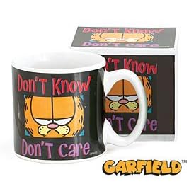 Garfield The Cat Don't Know, Don't Care Coffee Mug Cup In Gift Box by Jim Davis