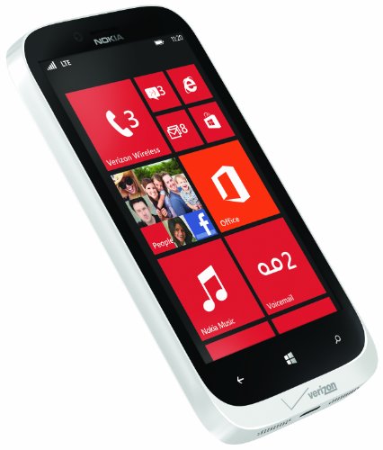 Nokia 822 4G Windows Phone, White (Verizon Wireless)