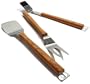 Tom Douglas by Pinzon 3-Piece Stainless-Steel Barbecue Tool Set with Wooden Handles