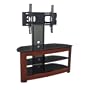 Walker Edison Regal 42-Inch 4-in-1 TV Stand with Mount, Wood/Black