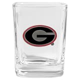 Set of 2 Georgia Bulldogs Square Shot Glass - NCAA College Athletics - Fan Shop